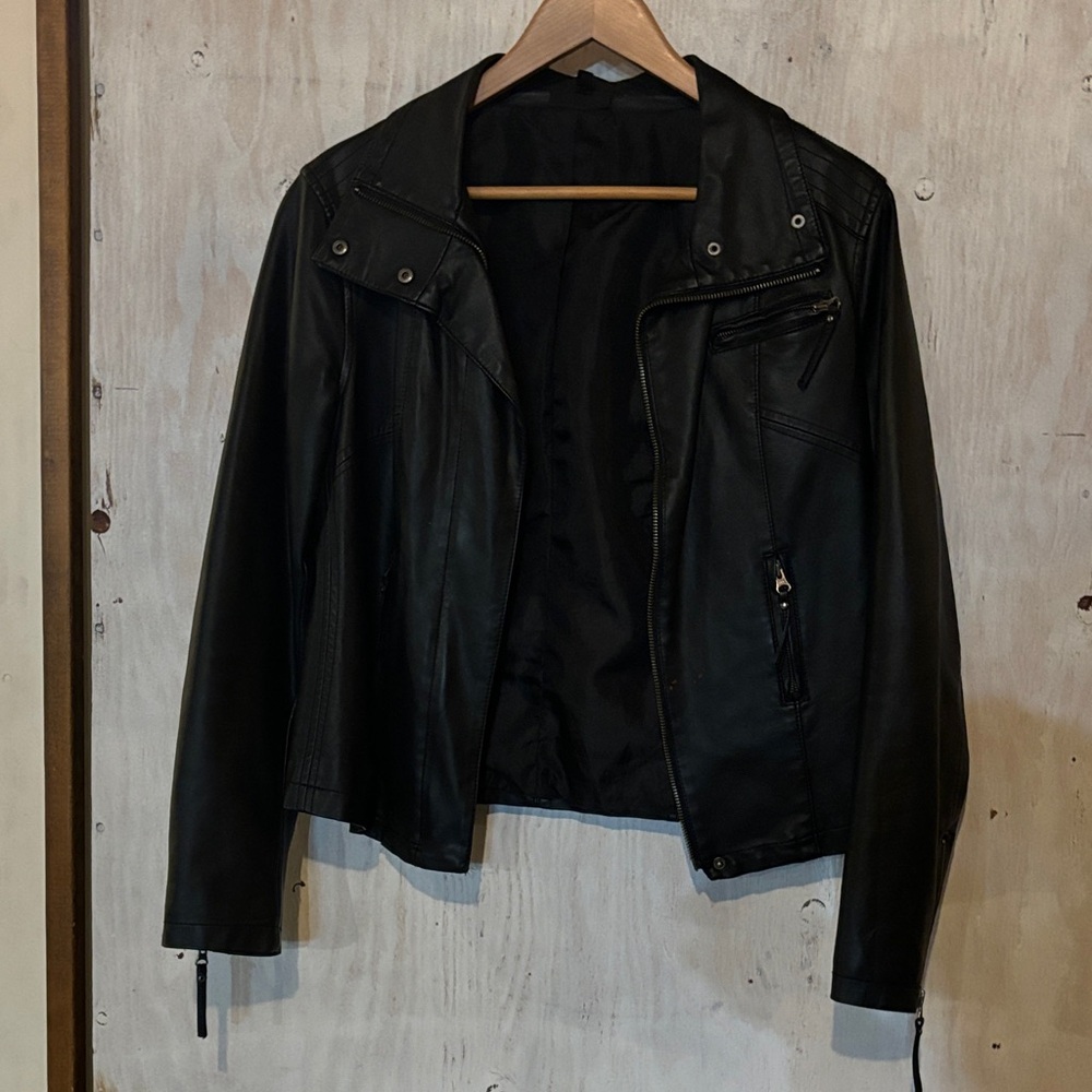 Black Women's Leather Jacket